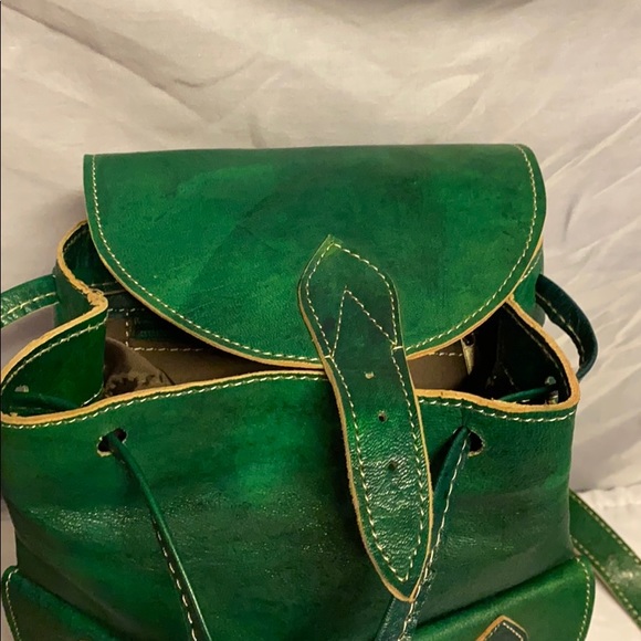 Moroccan Leather Backpack - Picture 10 of 13